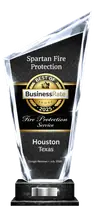 an award trophy for Spartan Fire Protection